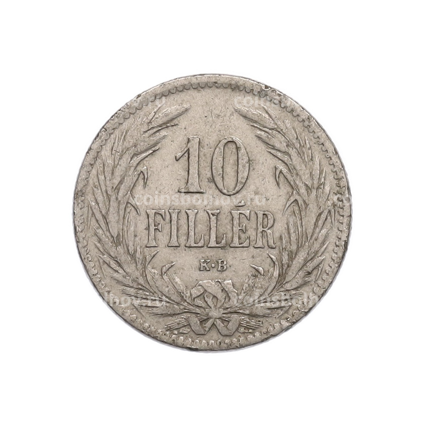 Монета 10 филлеров 1894 года Венгрия (вид 2)