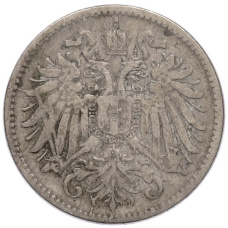 Монета 10 геллеров 1893 года Австрия (реверс)