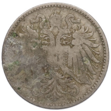 Монета 10 геллеров 1893 года Австрия (реверс)