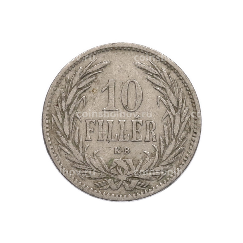 Монета 10 филлеров 1894 года Венгрия (вид 2)