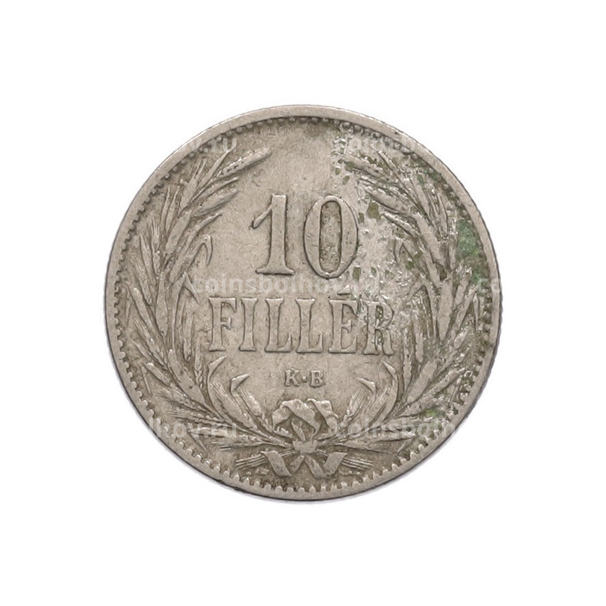 Монета 10 филлеров 1894 года Венгрия (вид 2)