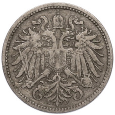 Монета 10 геллеров 1895 года Австрия (реверс)