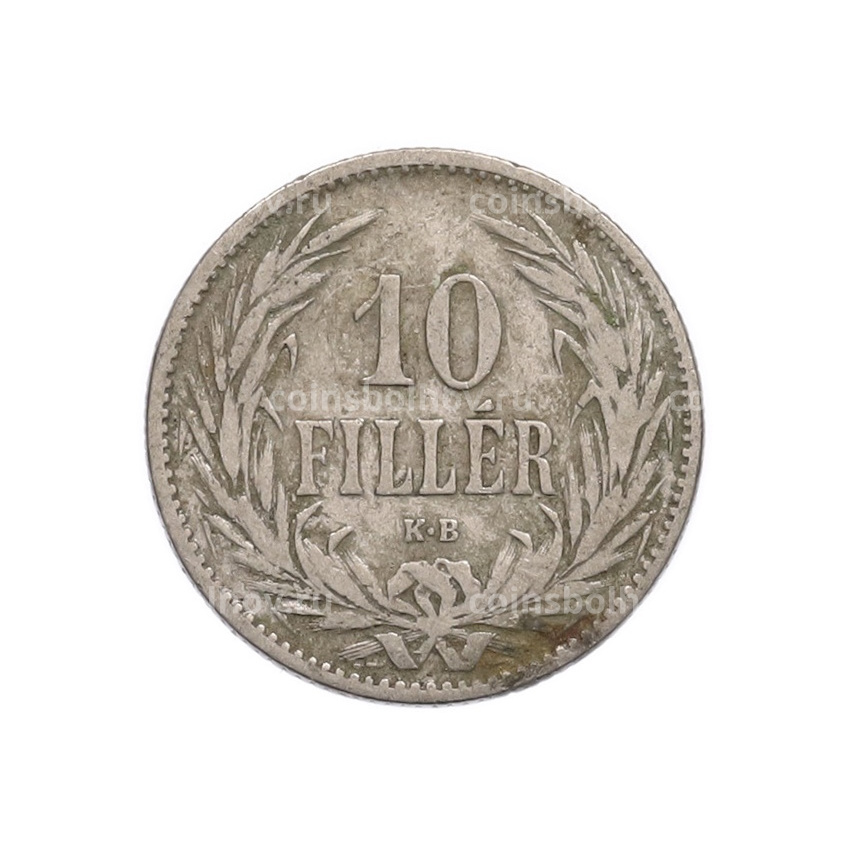 Монета 10 филлеров 1894 года Венгрия (вид 2)