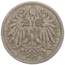 Монета 10 геллеров 1894 года Австрия (реверс)