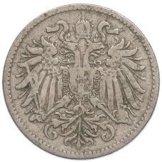 Монета 10 геллеров 1893 года Австрия (реверс)