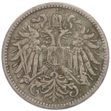 Монета 10 геллеров 1895 года Австрия (реверс)