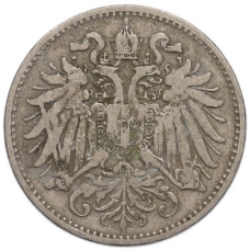 Монета 10 геллеров 1894 года Австрия (реверс)