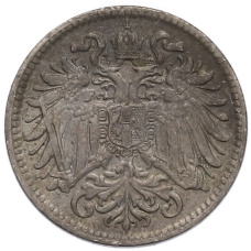 Монета 10 геллеров 1908 года Австрия (реверс)