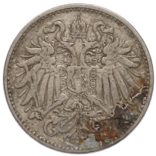 Монета 10 геллеров 1894 года Австрия (реверс)