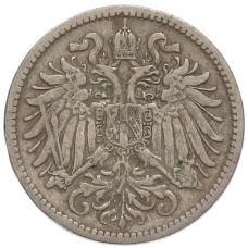 Монета 10 геллеров 1895 года Австрия (реверс)