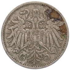 Монета 10 геллеров 1894 года Австрия (реверс)