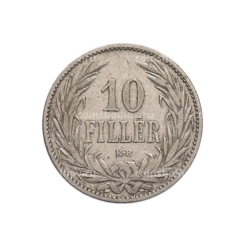 Монета 10 филлеров 1894 года Венгрия (вид 2)