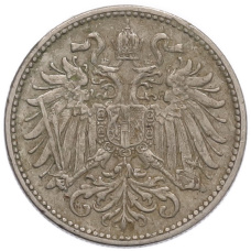 Монета 10 геллеров 1895 года Австрия (реверс)