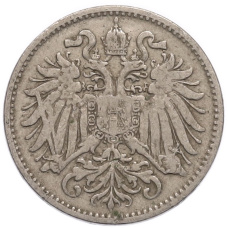 Монета 10 геллеров 1894 года Австрия (реверс)