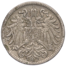 Монета 10 геллеров 1909 года Австрия (реверс)