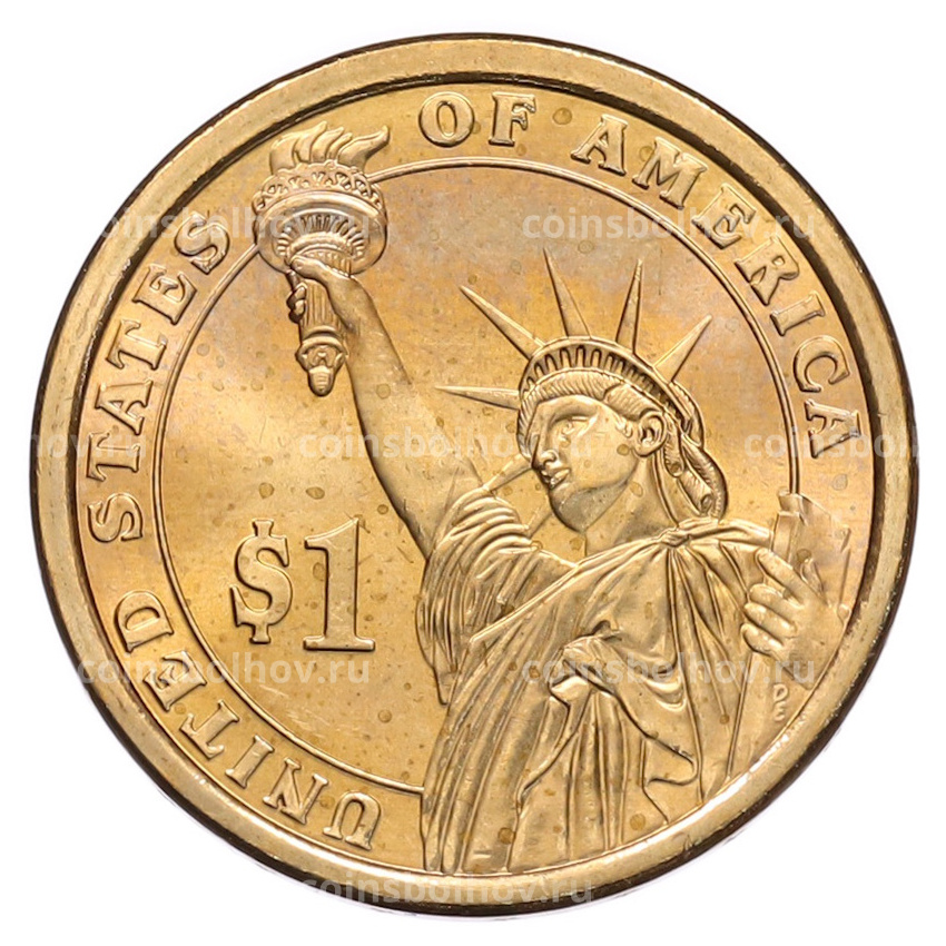 Монета 1 доллар 2013 года (D) США «25-й президент США Уильям Мак-Кинли» (вид 2)