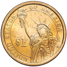 Монета 1 доллар 2013 года (D) США «25-й президент США Уильям Мак-Кинли» (реверс)