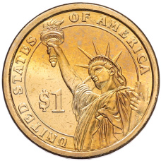 Монета 1 доллар 2013 года (D) США «25-й президент США Уильям Мак-Кинли» (реверс)