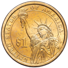 Монета 1 доллар 2013 года (D) США «25-й президент США Уильям Мак-Кинли» (реверс)