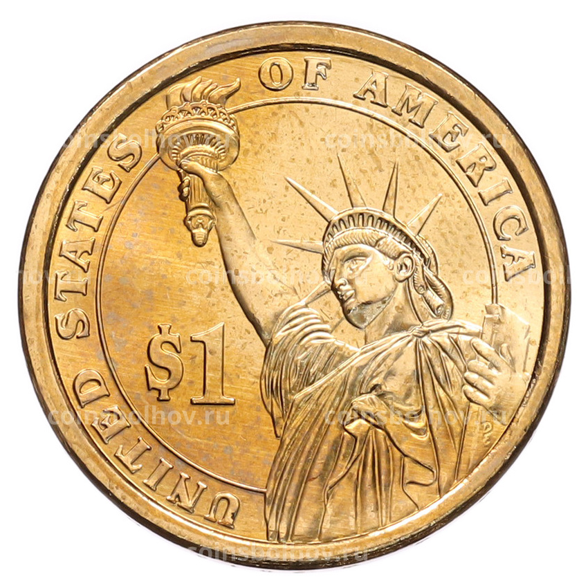 Монета 1 доллар 2013 года (D) США «25-й президент США Уильям Мак-Кинли» (вид 2)