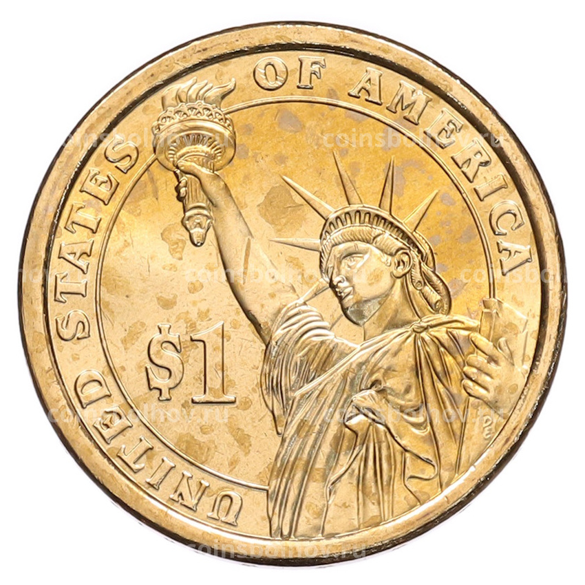 Монета 1 доллар 2013 года (D) США «25-й президент США Уильям Мак-Кинли» (вид 2)