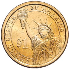 Монета 1 доллар 2013 года (D) США «25-й президент США Уильям Мак-Кинли» (реверс)