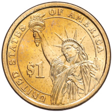 Монета 1 доллар 2013 года (D) США «25-й президент США Уильям Мак-Кинли» (реверс)