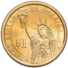 Монета 1 доллар 2013 года (D) США «25-й президент США Уильям Мак-Кинли» (реверс)