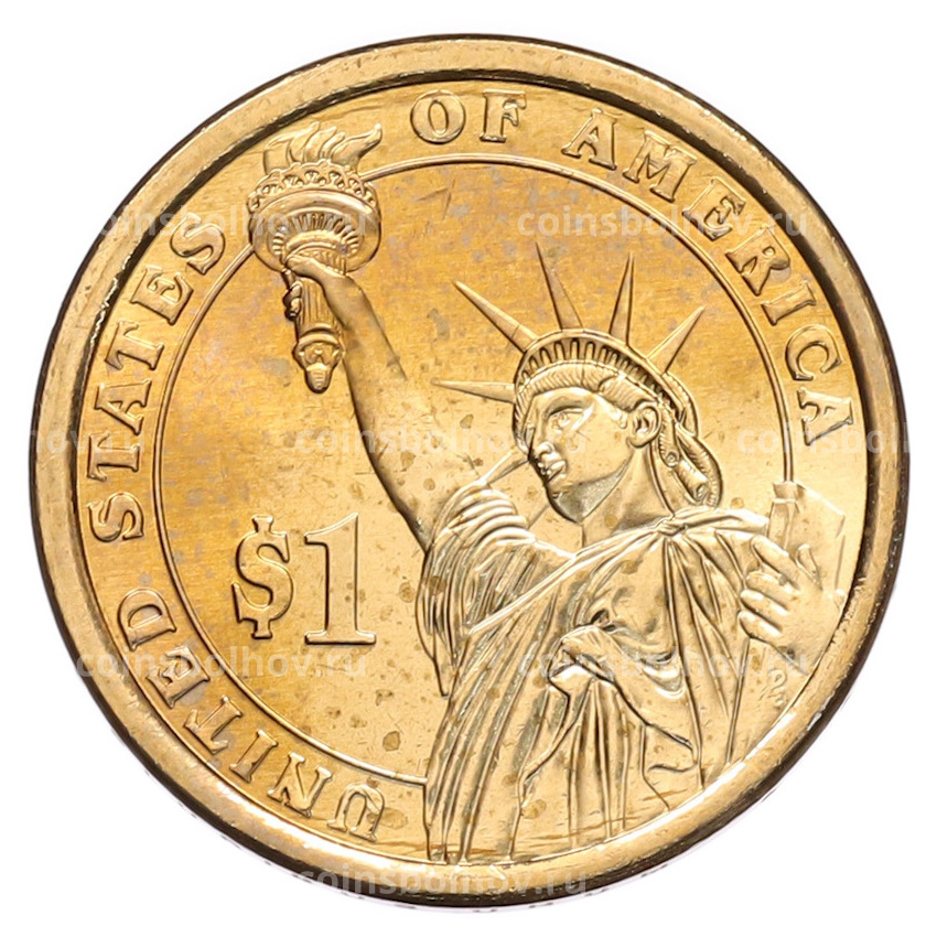 Монета 1 доллар 2013 года (D) США «25-й президент США Уильям Мак-Кинли» (вид 2)