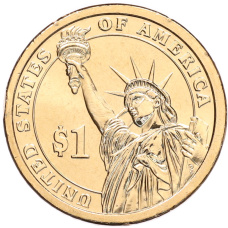 Монета 1 доллар 2010 года (P) США «16-й президент США Авраам Линкольн» (реверс)