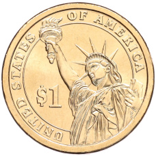 Монета 1 доллар 2010 года (P) США «16-й президент США Авраам Линкольн» (реверс)