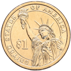 Монета 1 доллар 2010 года (P) США «16-й президент США Авраам Линкольн» (реверс)