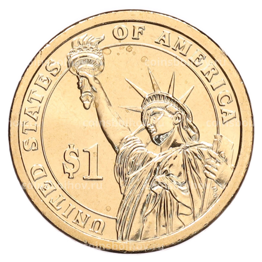 Монета 1 доллар 2010 года (P) США «16-й президент США Авраам Линкольн» (вид 2)