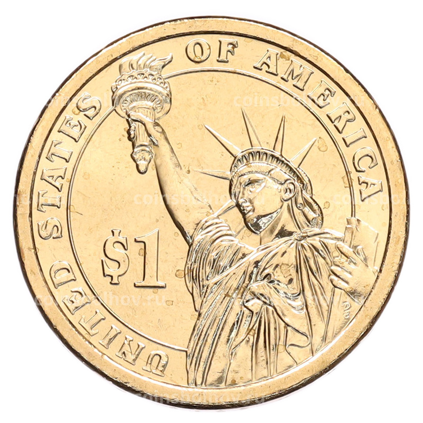 Монета 1 доллар 2010 года (P) США «16-й президент США Авраам Линкольн» (вид 2)