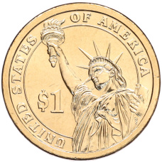 Монета 1 доллар 2010 года (P) США «16-й президент США Авраам Линкольн» (реверс)