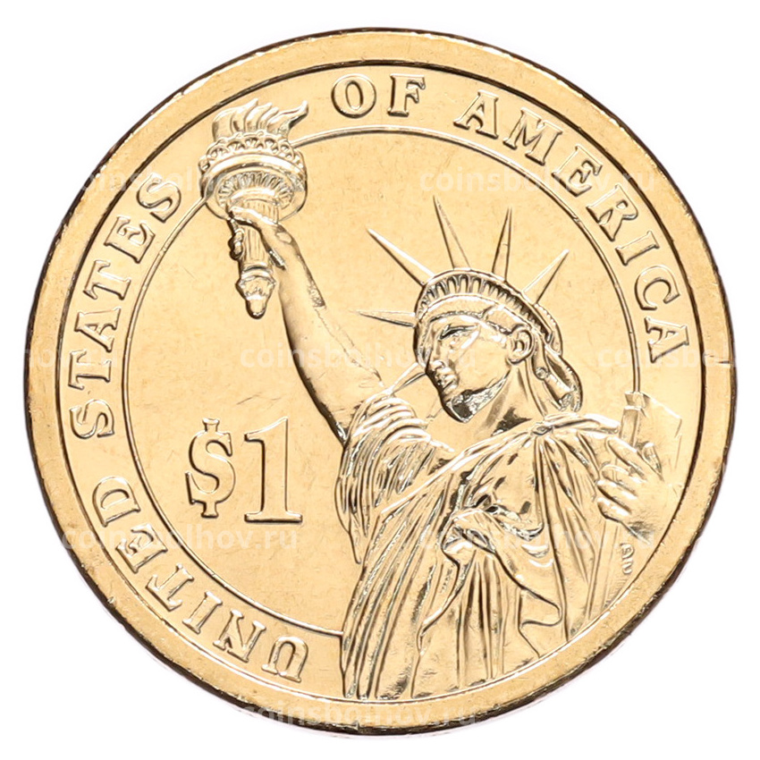 Монета 1 доллар 2010 года (P) США «16-й президент США Авраам Линкольн» (вид 2)