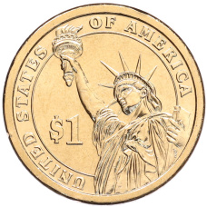 Монета 1 доллар 2010 года (P) США «16-й президент США Авраам Линкольн» (реверс)