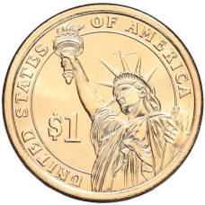 Монета 1 доллар 2020 года (D) США «41-й президент США Джордж Герберт Уокер Буш» (реверс)