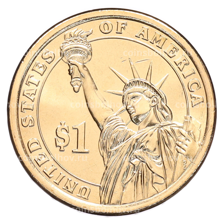 Монета 1 доллар 2020 года (D) США «41-й президент США Джордж Герберт Уокер Буш» (вид 2)