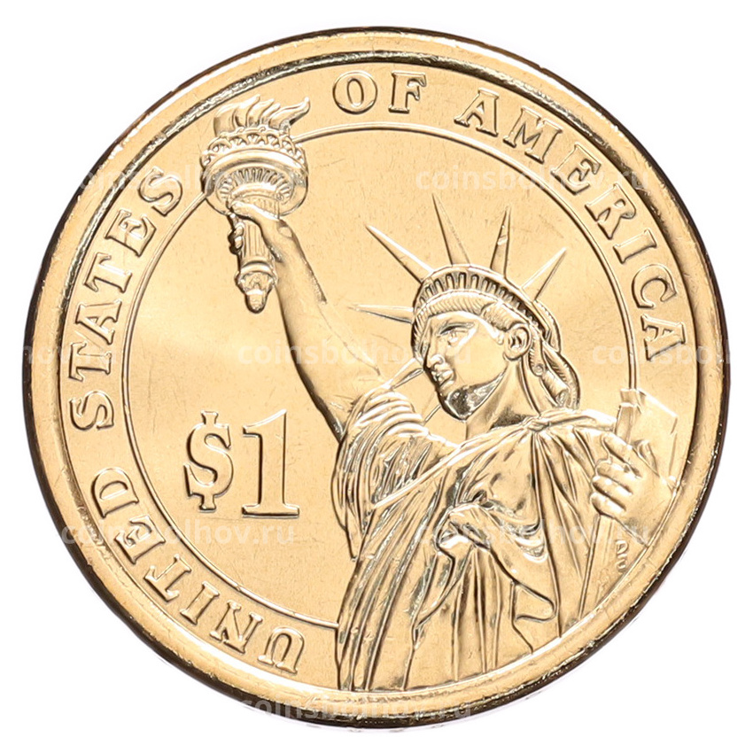 Монета 1 доллар 2020 года (D) США «41-й президент США Джордж Герберт Уокер Буш» (вид 2)