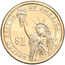 Монета 1 доллар 2020 года (D) США «41-й президент США Джордж Герберт Уокер Буш» (реверс)