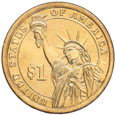 Монета 1 доллар 2020 года (D) США «41-й президент США Джордж Герберт Уокер Буш» (реверс)