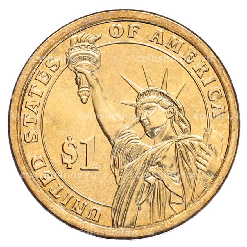 Монета 1 доллар 2020 года (D) США «41-й президент США Джордж Герберт Уокер Буш» (вид 2)