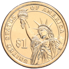 Монета 1 доллар 2020 года (D) США «41-й президент США Джордж Герберт Уокер Буш» (реверс)