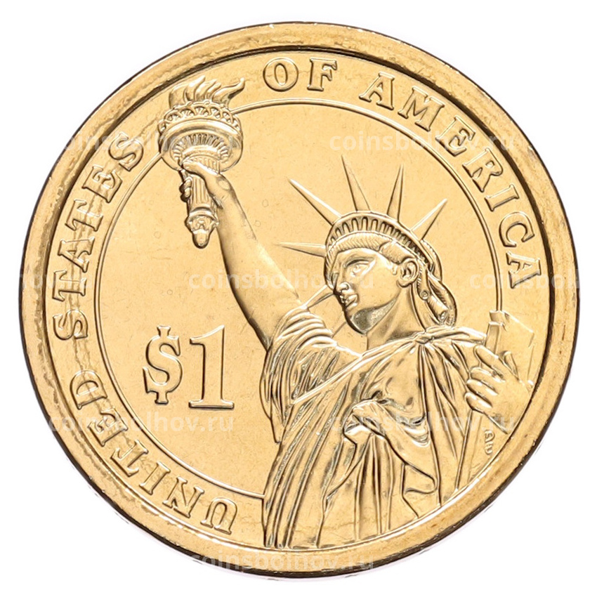 Монета 1 доллар 2013 года (D) США «26-й президент США Теодор Рузвельт» (вид 2)