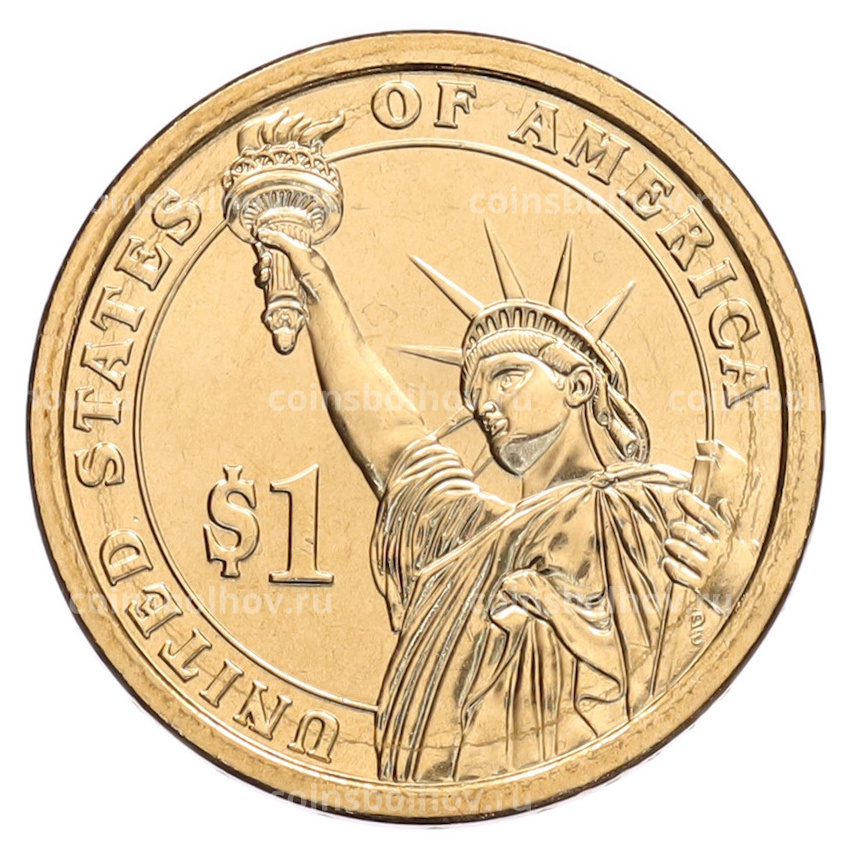 Монета 1 доллар 2013 года (D) США «26-й президент США Теодор Рузвельт» (вид 2)