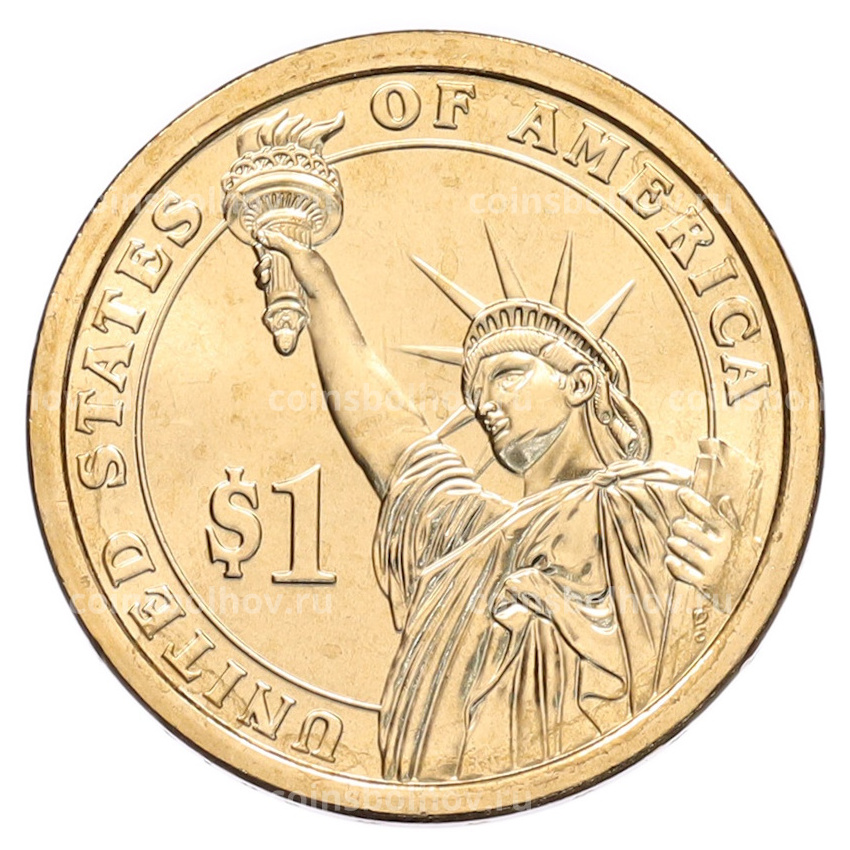 Монета 1 доллар 2013 года (D) США «26-й президент США Теодор Рузвельт» (вид 2)