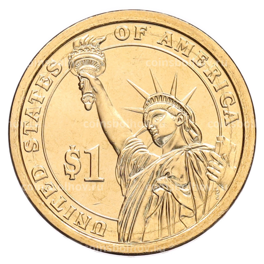 Монета 1 доллар 2013 года (D) США «26-й президент США Теодор Рузвельт» (вид 2)