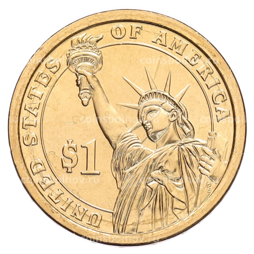 Монета 1 доллар 2013 года (D) США «26-й президент США Теодор Рузвельт» (вид 2)