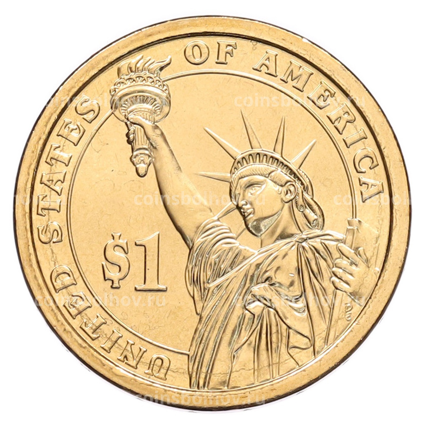 Монета 1 доллар 2013 года (D) США «26-й президент США Теодор Рузвельт» (вид 2)